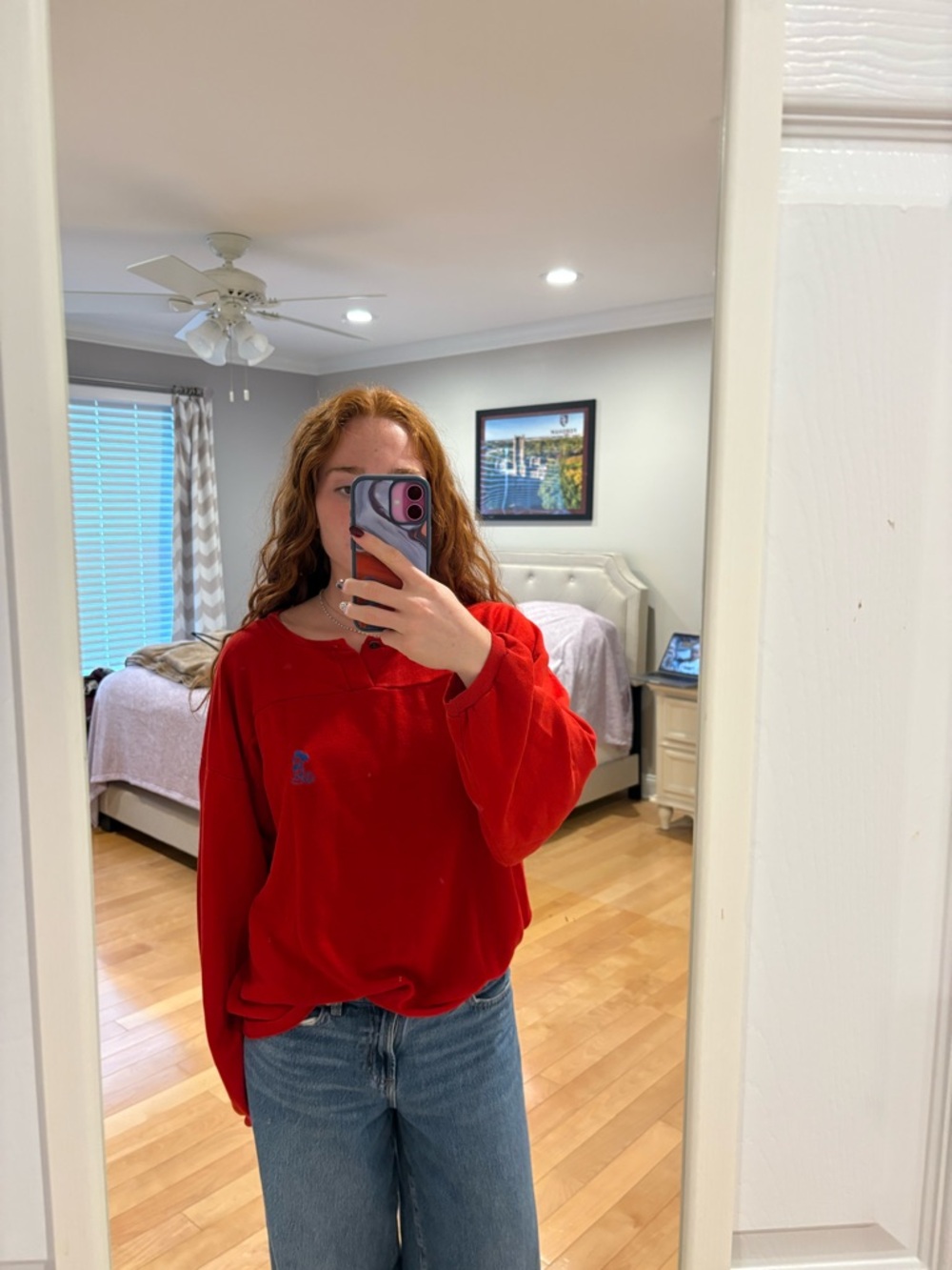 Red Women's Disney Long-Sleeve